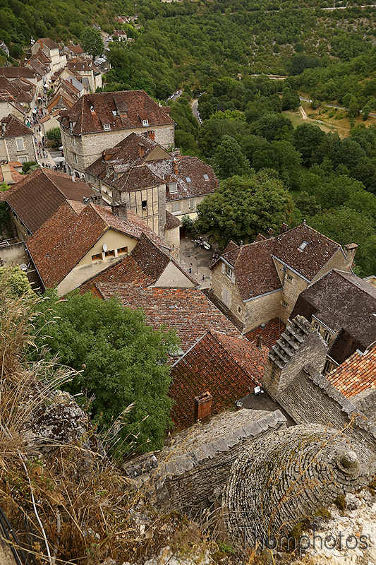 architecture rocamadour ville cité médiévale middleaged moyen-âge middle age touristique toit roof