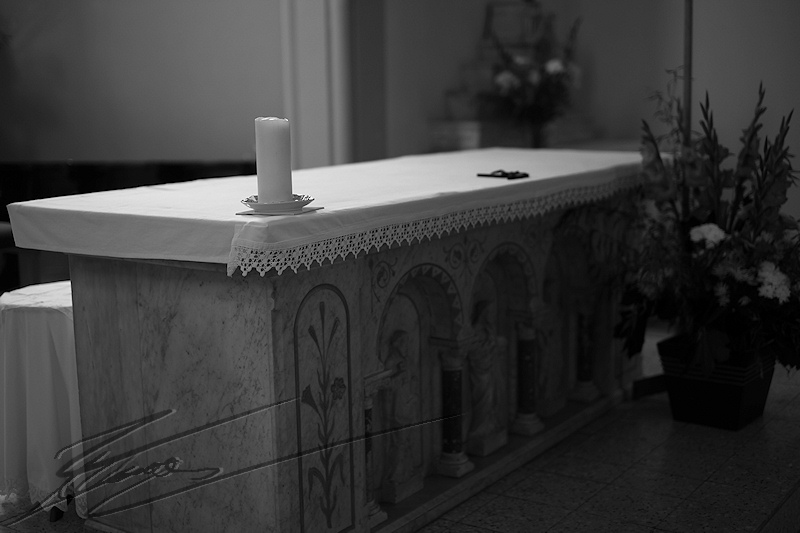 architecture reportage pays basque jour J 5 hastingues autel église noir et blanc nb