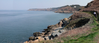 reportage 2012 bretagne sud breizh izel kenavo J15 jour 15 pano panoramique baie eau mer océan pointe du millier paysage anse