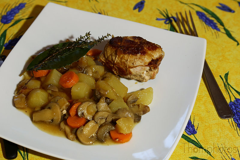 cuisine cooking plat nourriture bouffe repas meal fait maison hand made paupiettes de veau légumes