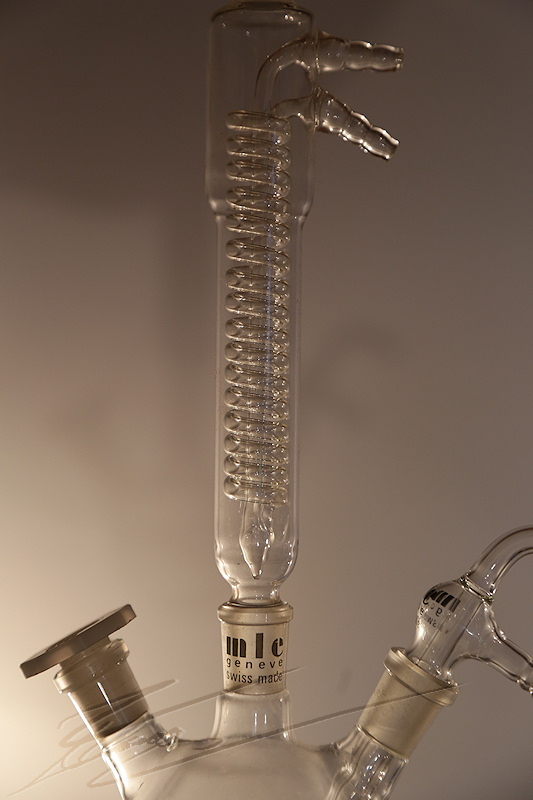 divers matériel material glass brand verrerie labo laboratoire laboratory chimie chemical verre distillateur distillation distille colonne column