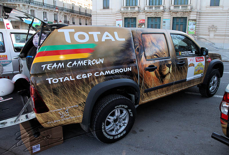 reportage rallye des gazelles sètes voiture Team Total cameroun