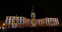 reportage 2012 france bretagne noël rennes voyage breton fête illuminations décorations mairie opéra projection images photos vidéos pano panoramique