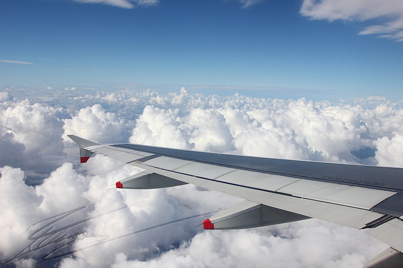 reportage 2013 usa USA Amérique america murika US avion vol au dessus d'un nid de coucou France nuage cloud aile plane décollage takeoff fly airbus A319