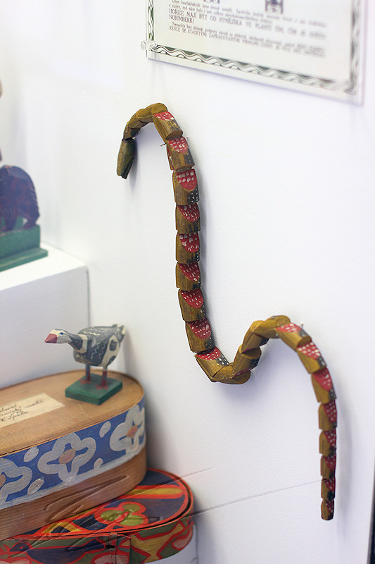 reportage 2014 république tchèque tchéquie czech prague praha cz ville Pražský hrad château musée du jouet toy Steiger Muzeum hraček serpent articulé articulated snake wood bois