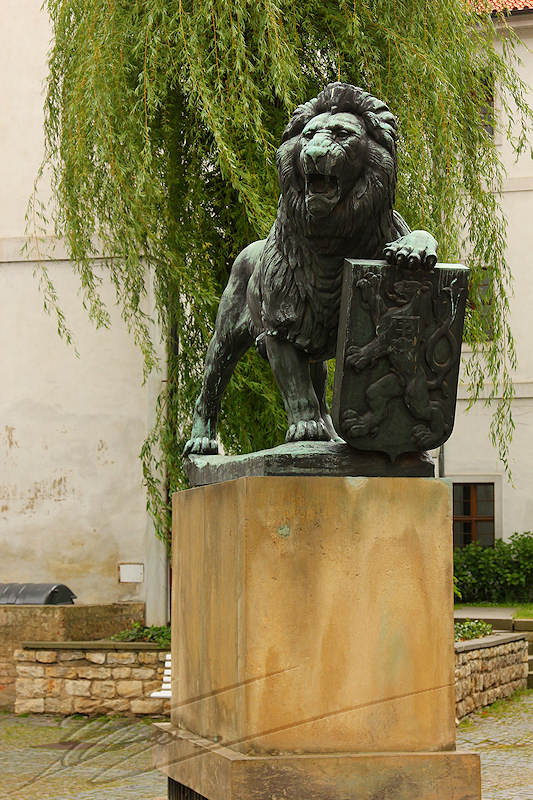 reportage 2014 république tchèque tchéquie czech prague praha cz ville parc park Petřín Petřínské sady lion symbole monastère de Strahov Strahovský klášter