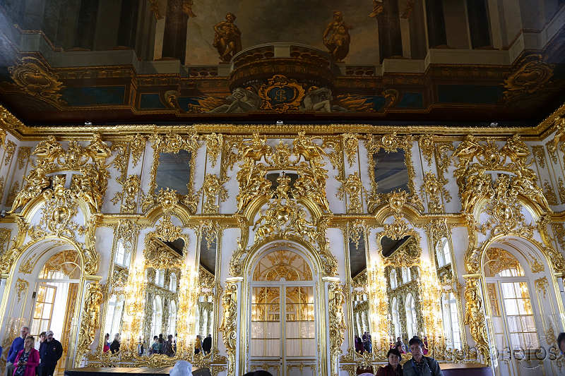 reportage photo 2018 russie saint petersbourg petrograd Tsárskoye Seló palais palace intérieur dorure sal de bal danse disney