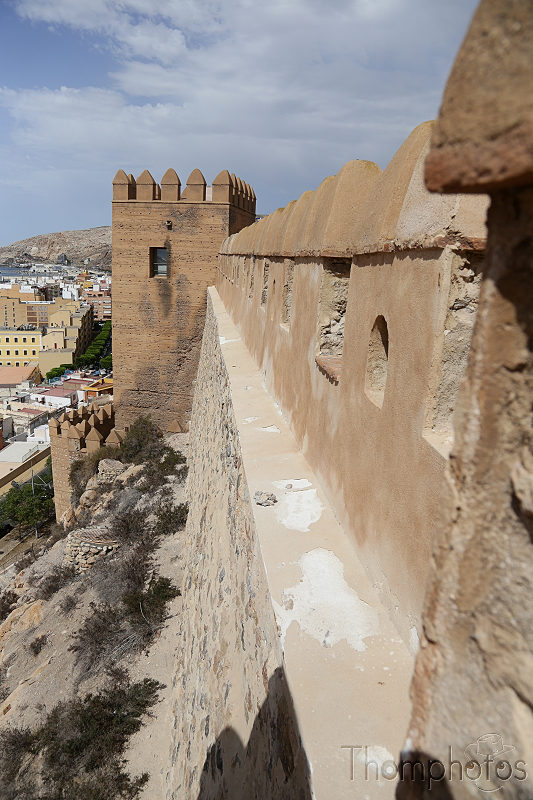 reportage photo été 2019 espagne españa berja sam almería ville city château castel alcazaba citadelle jardines rempart vue view mur wall