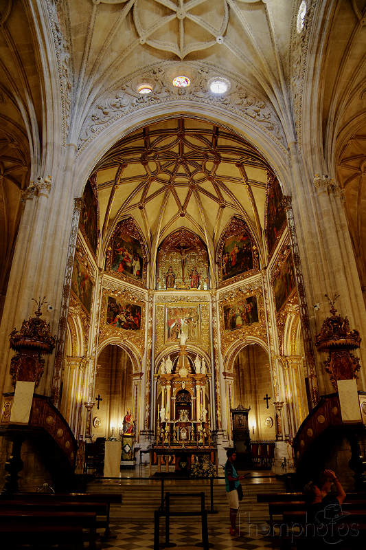 reportage photo été 2019 espagne españa berja sam almería ville city Catedral de la Encarnación d'Almería cathédrale forteresse intérieur autel